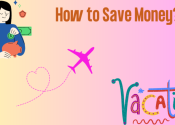 an illustration of a girl Saving Money for Vacation Expenses