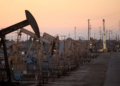 Oil rig pumpjacks, also known as thirsty birds, extract crude from the Wilmington Field oil deposits area near Long Beach, California July 30, 2013. REUTERS.